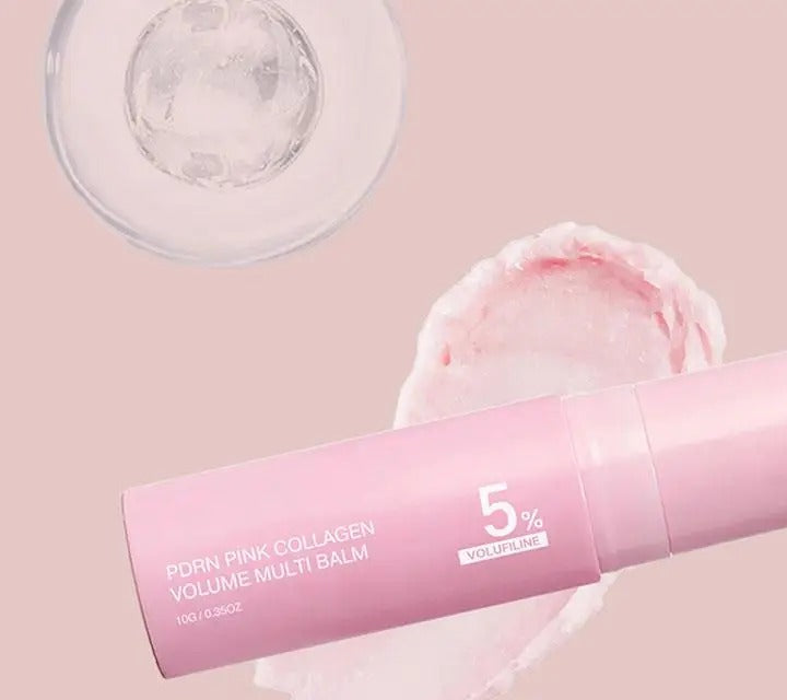PinkGlow balm stick met textuur