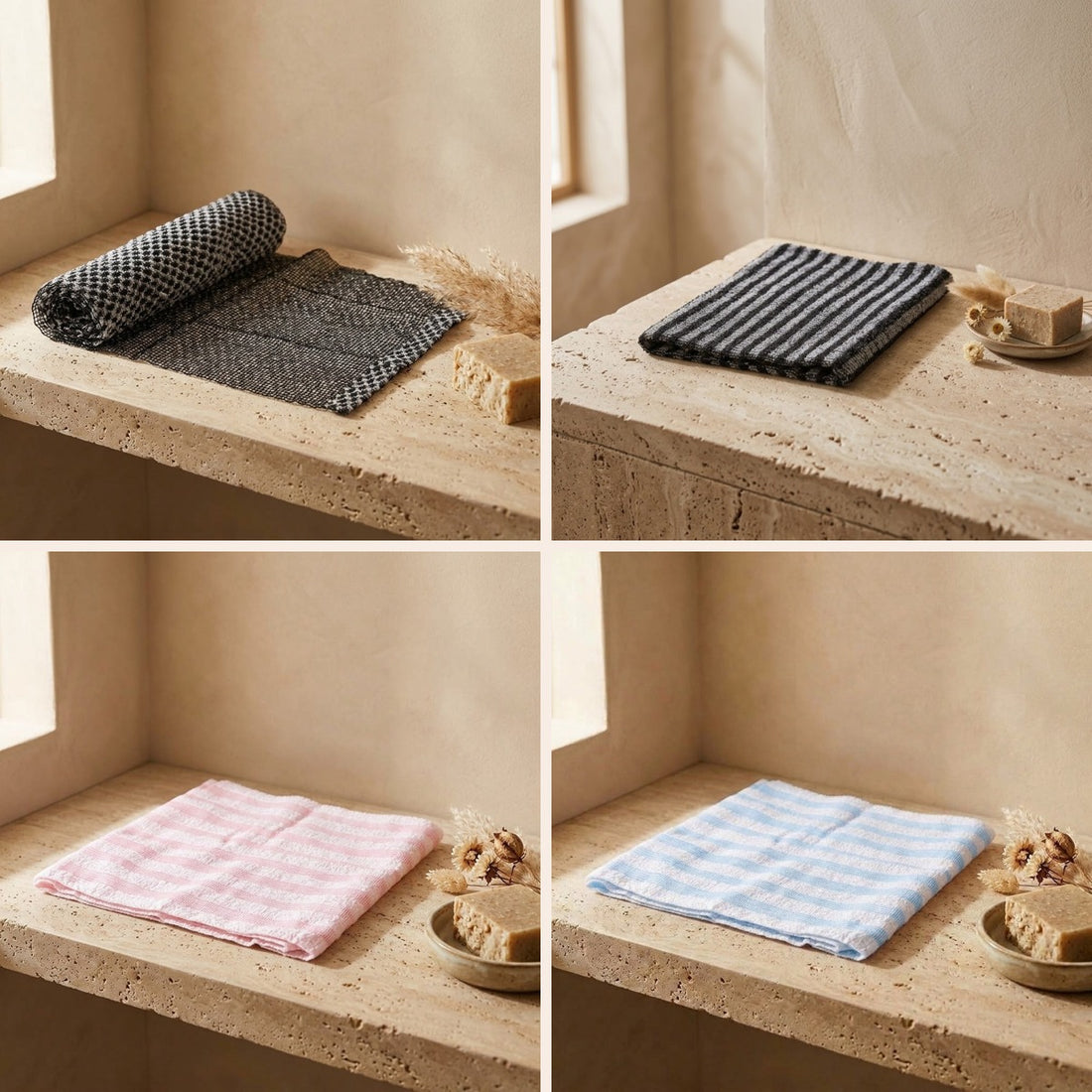 SmoothSkin Scrubdoek in vier kleuren