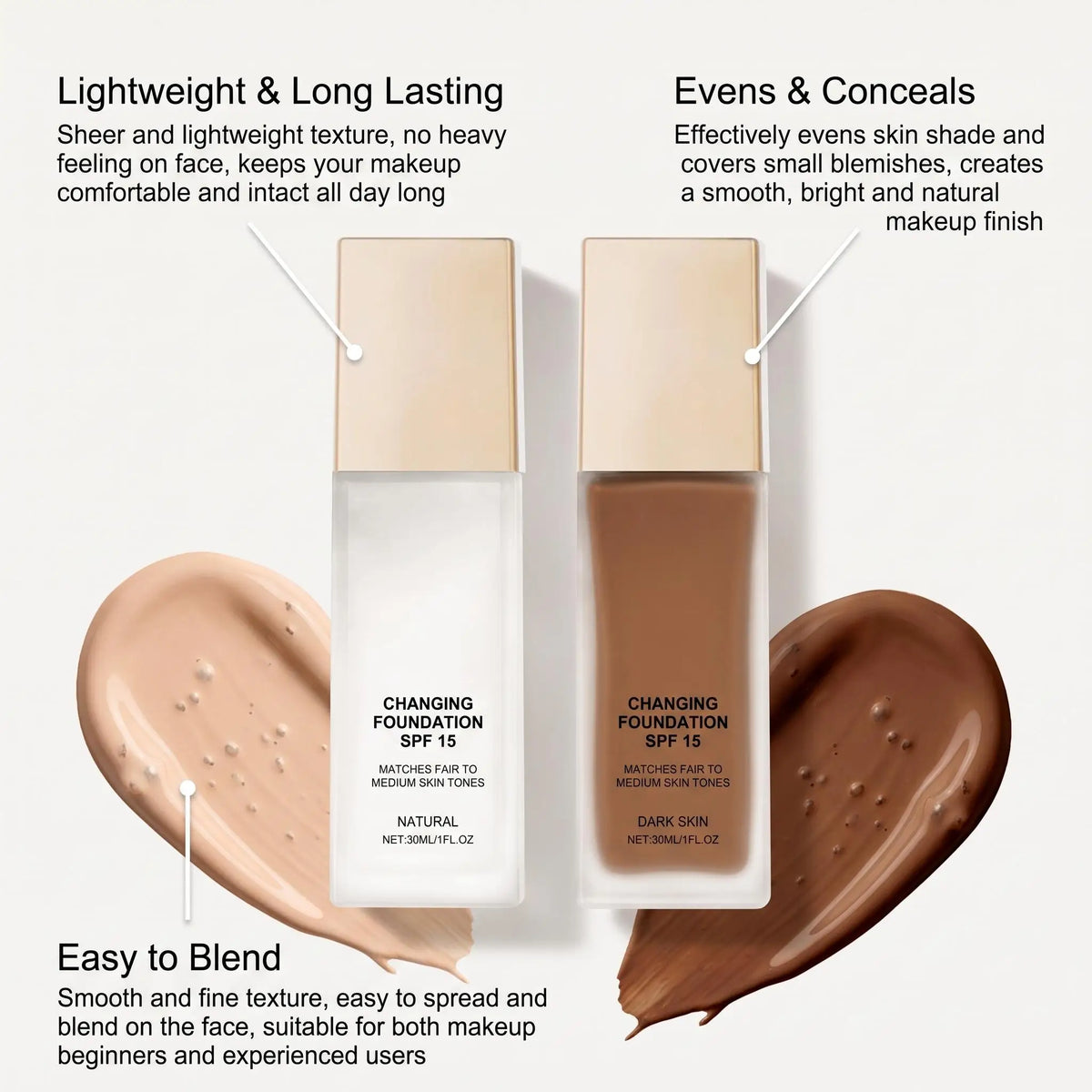 Changing Foundation lichte textuur